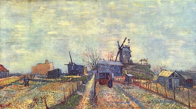 Gemuesegaerten auf dem Montmartre von van Gogh als Kunstdruck auf Leinwand
