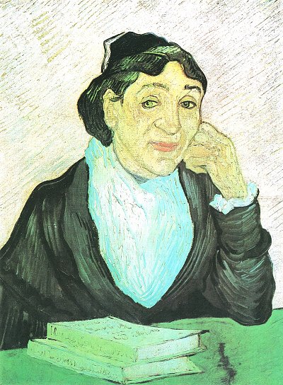L Arlesienne Madame (Ginoux) von van Gogh als Kunstdruck auf Leinwand