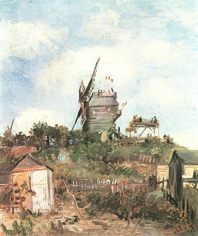 Le Moulin de la Galette 2 von van Gogh als Kunstdruck auf Leinwand
