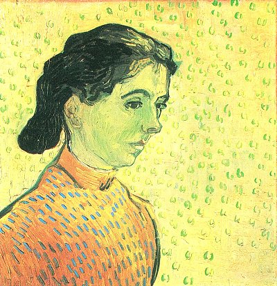 Maedchenbildnis von van Gogh als Kunstdruck auf Leinwand