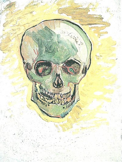 Schaedel von van Gogh als Kunstdruck auf Leinwand