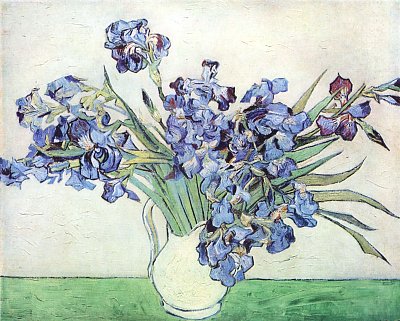 Schwertlilien von van Gogh als Kunstdruck auf Leinwand