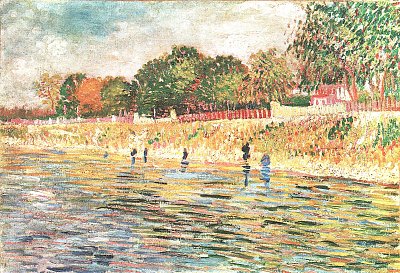 Seineufer von van Gogh als Kunstdruck auf Leinwand