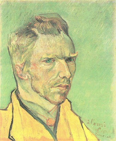 Selbstbildnis 2 von van Gogh als Kunstdruck auf Leinwand