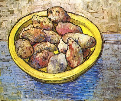 Stillleben mit Kartoffeln von van Gogh als Kunstdruck auf Leinwand