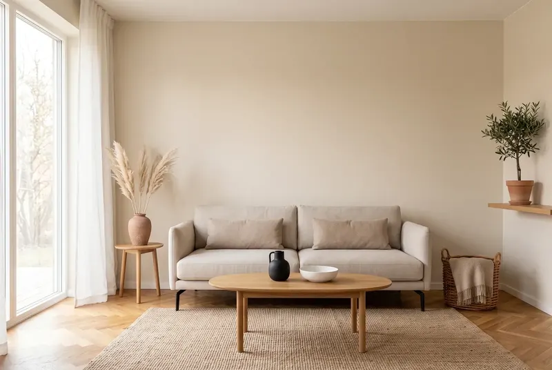 Eleganter Wohnraum als Wohnbeispiel