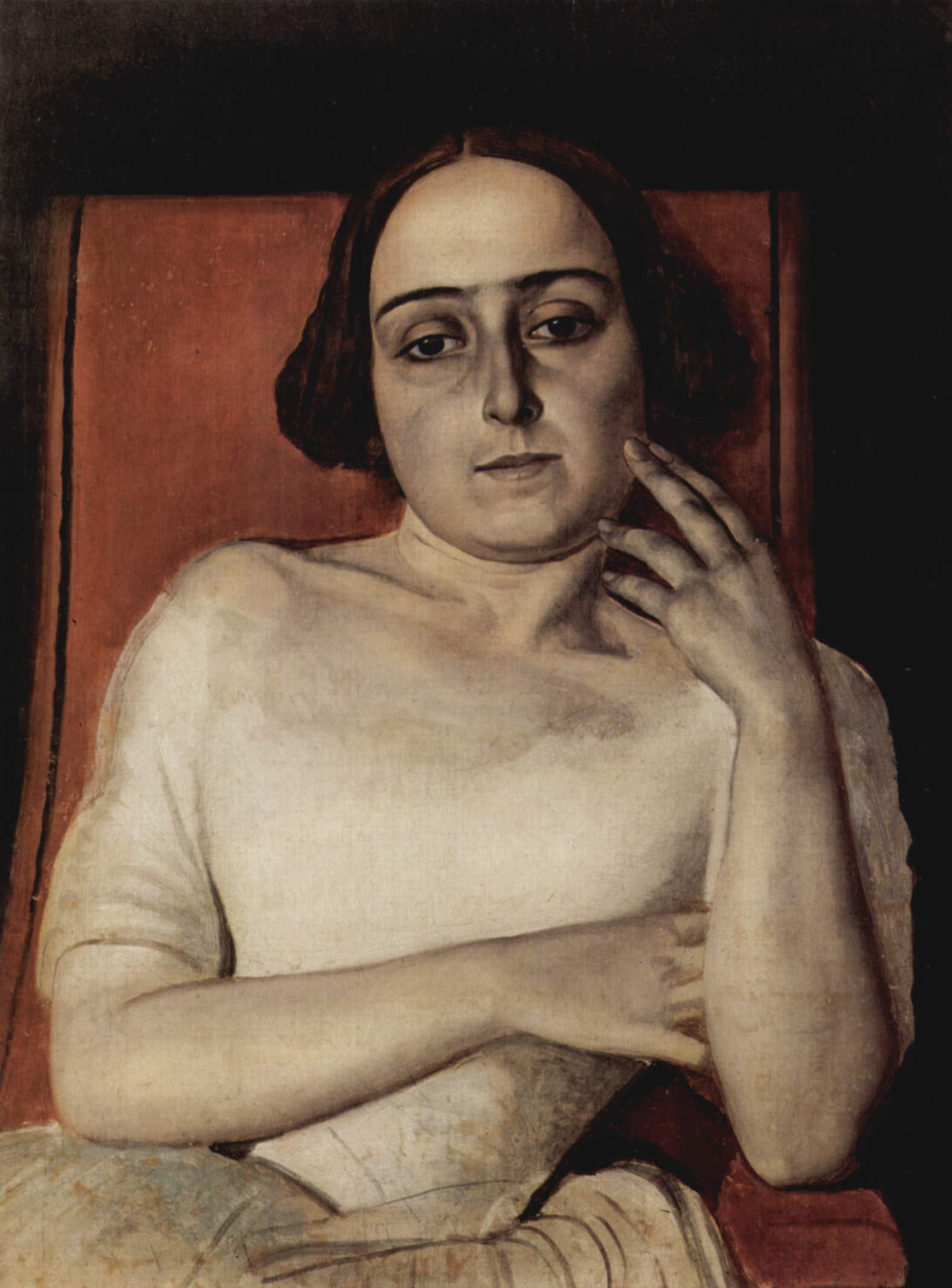 Kunstdruck Portraet der Vittoria Marini.. von Alexander Andrejewitsch Iwanow als Leinwandbild