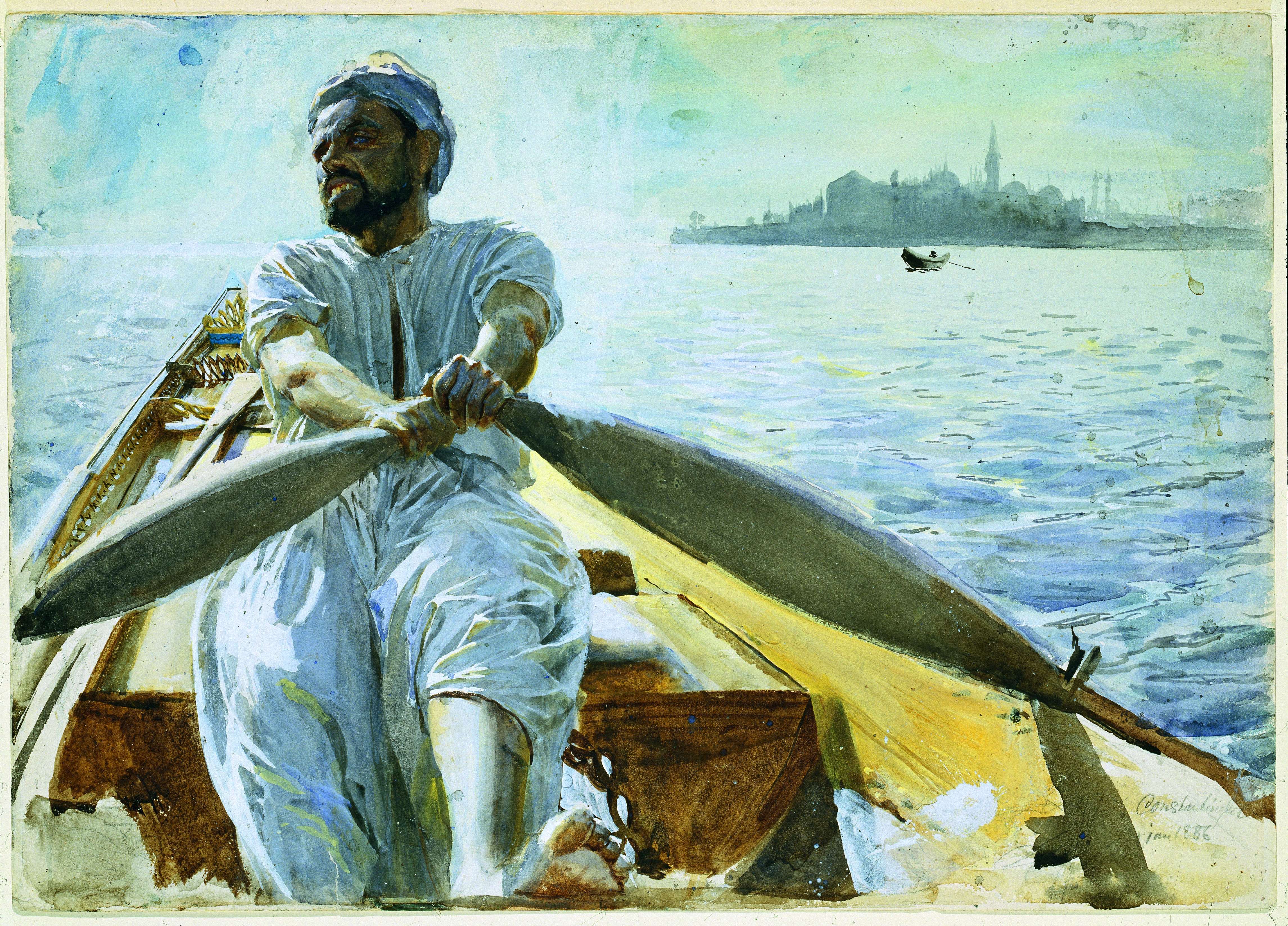 Kunstdruck Caique Oarsman.. von Anders Zorn als Leinwandbild