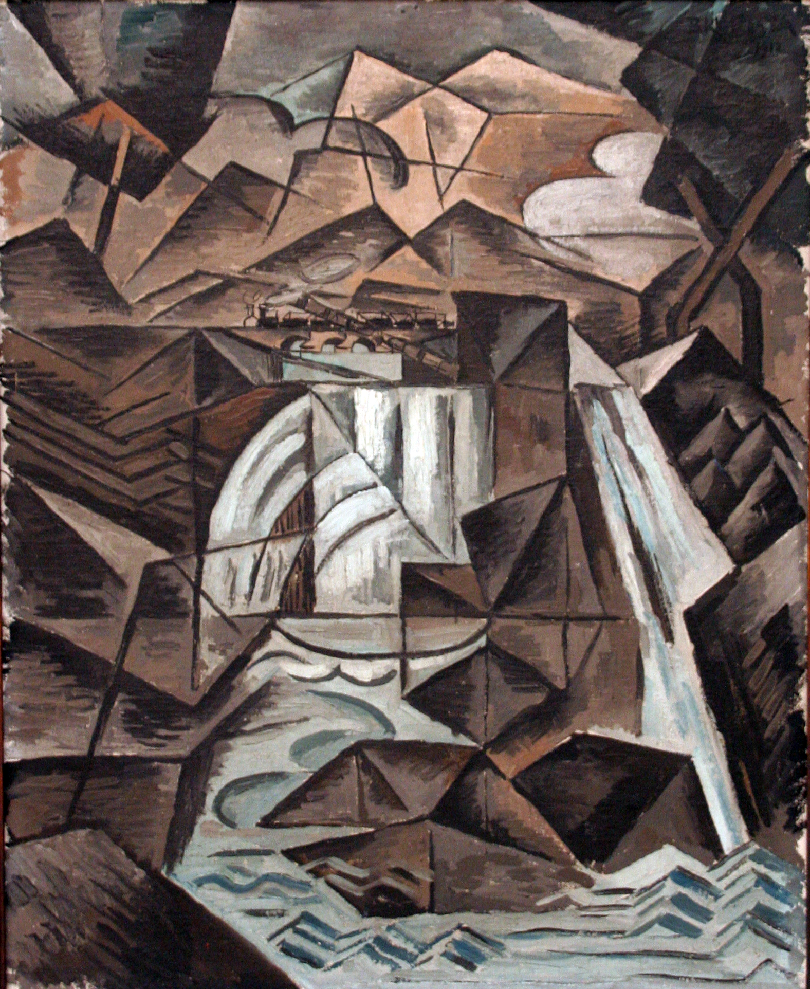 Kunstdruck Waterfall.. von Bohumil Kubista als Leinwandbild
