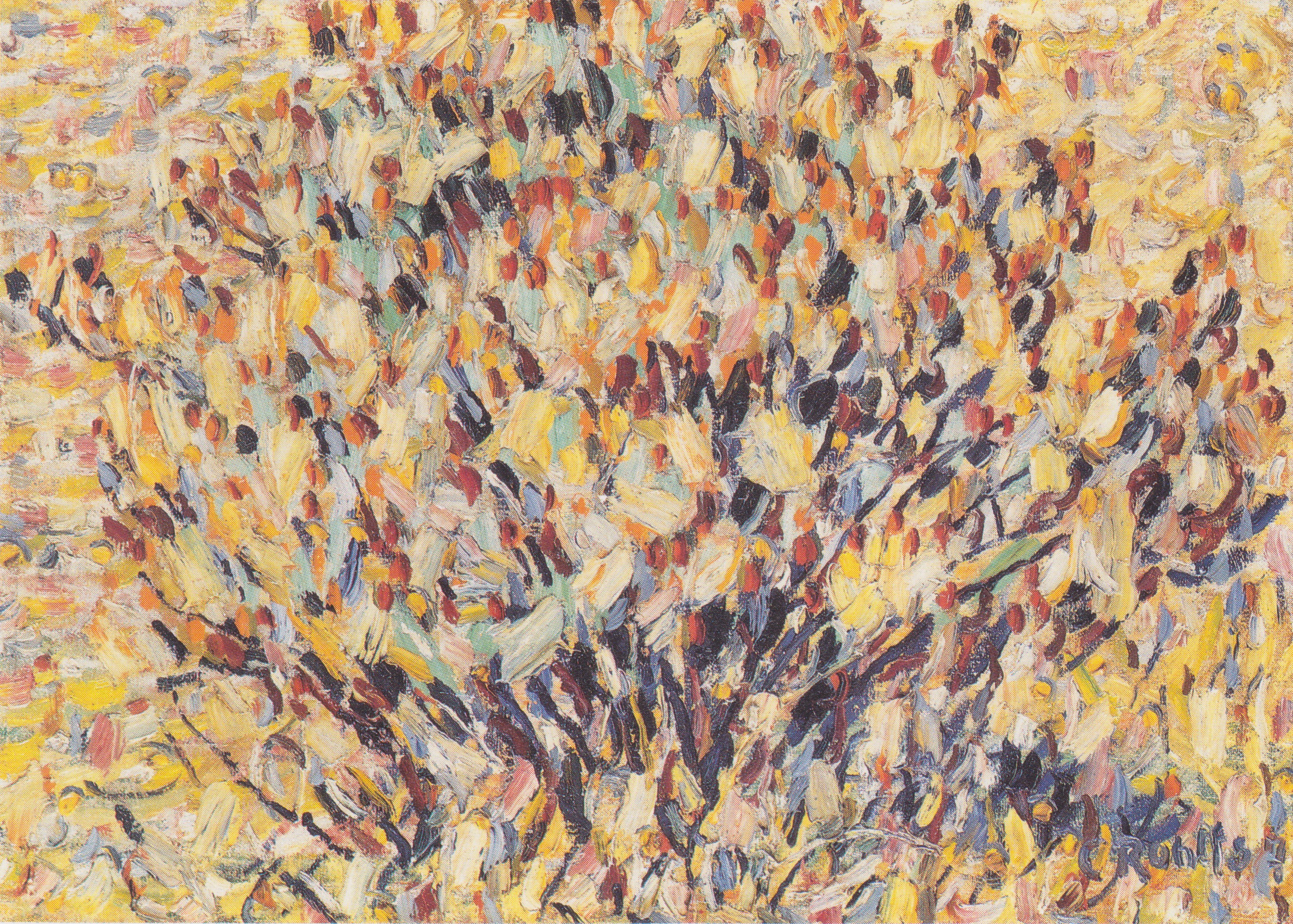 Kunstdruck Wicken.. von Christian Rohlfs als Leinwandbild