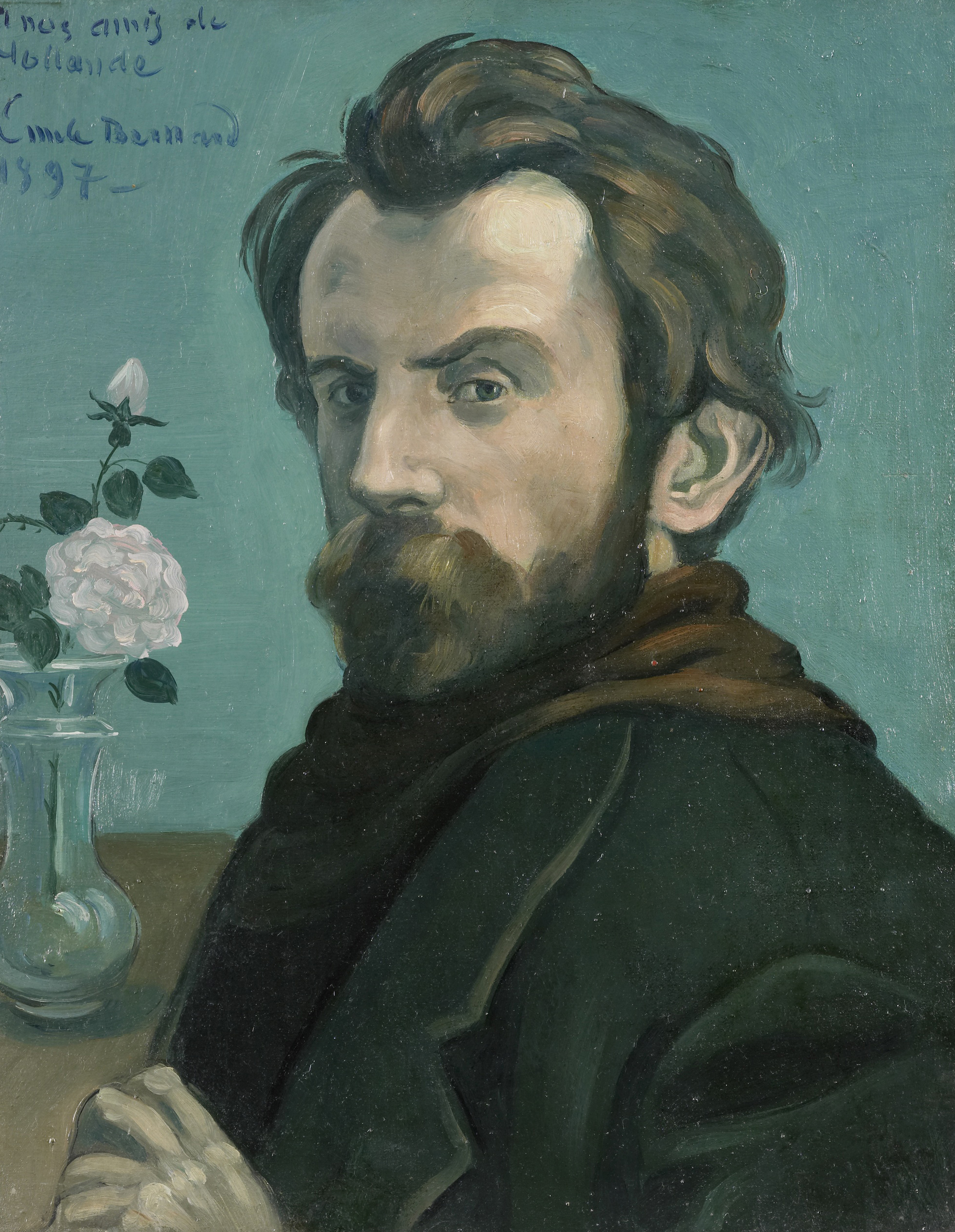 Kunstdruck Selfportrait.. von Emile Bernard als Leinwandbild