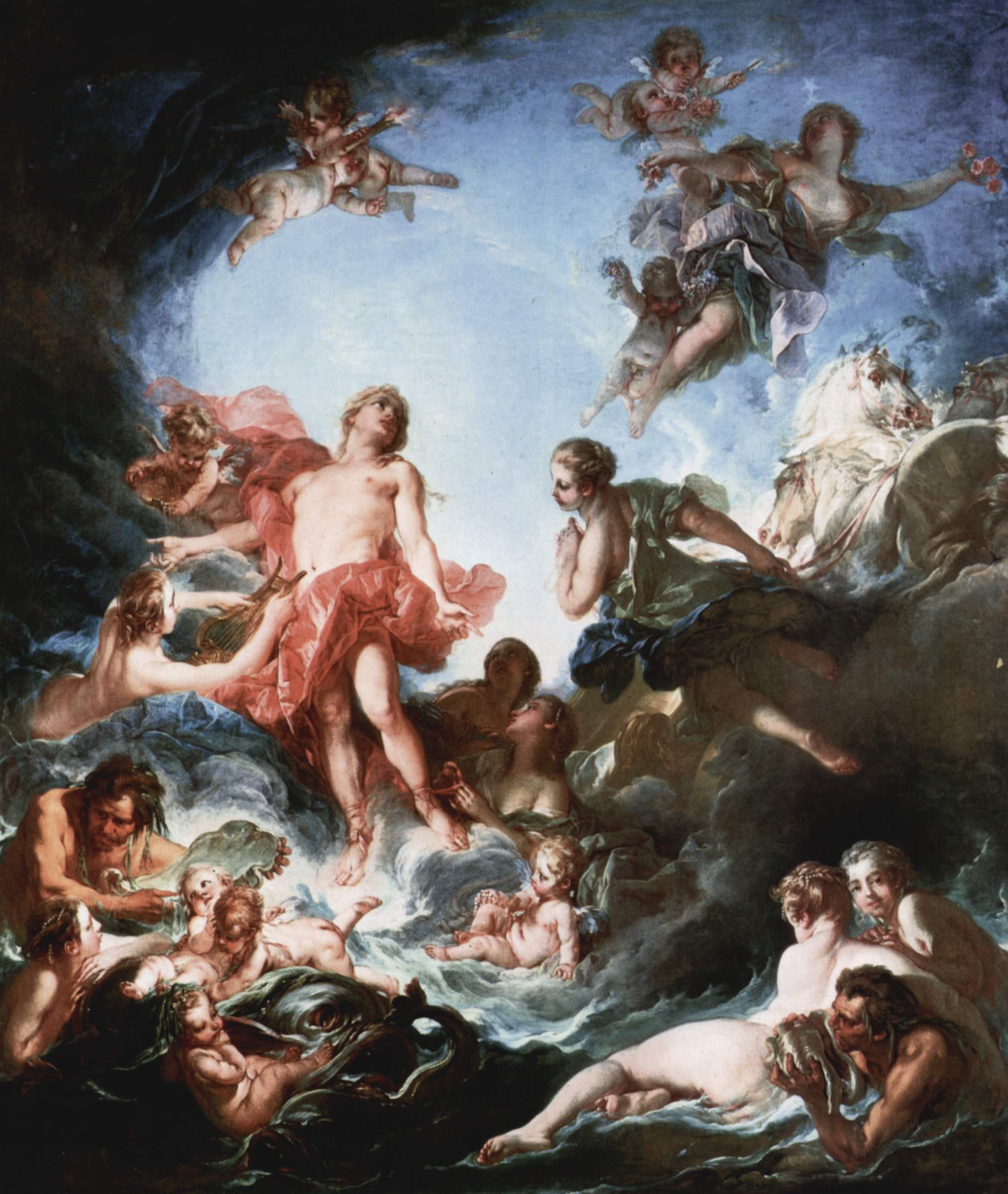 Kunstdruck Lever du soleil.. von Francois Boucher als Leinwandbild