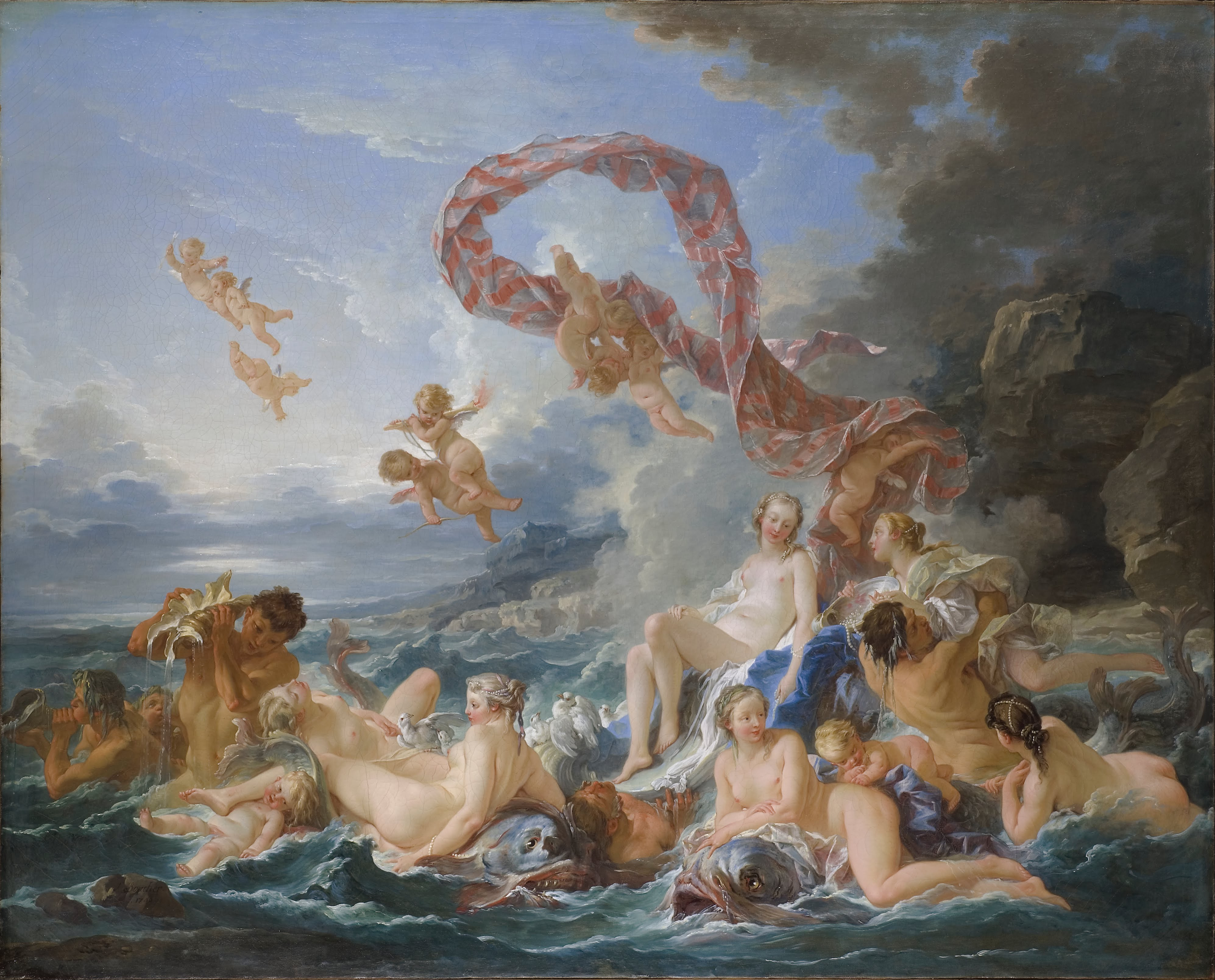 Kunstdruck The Triumph of Venus.. von Francois Boucher als Leinwandbild