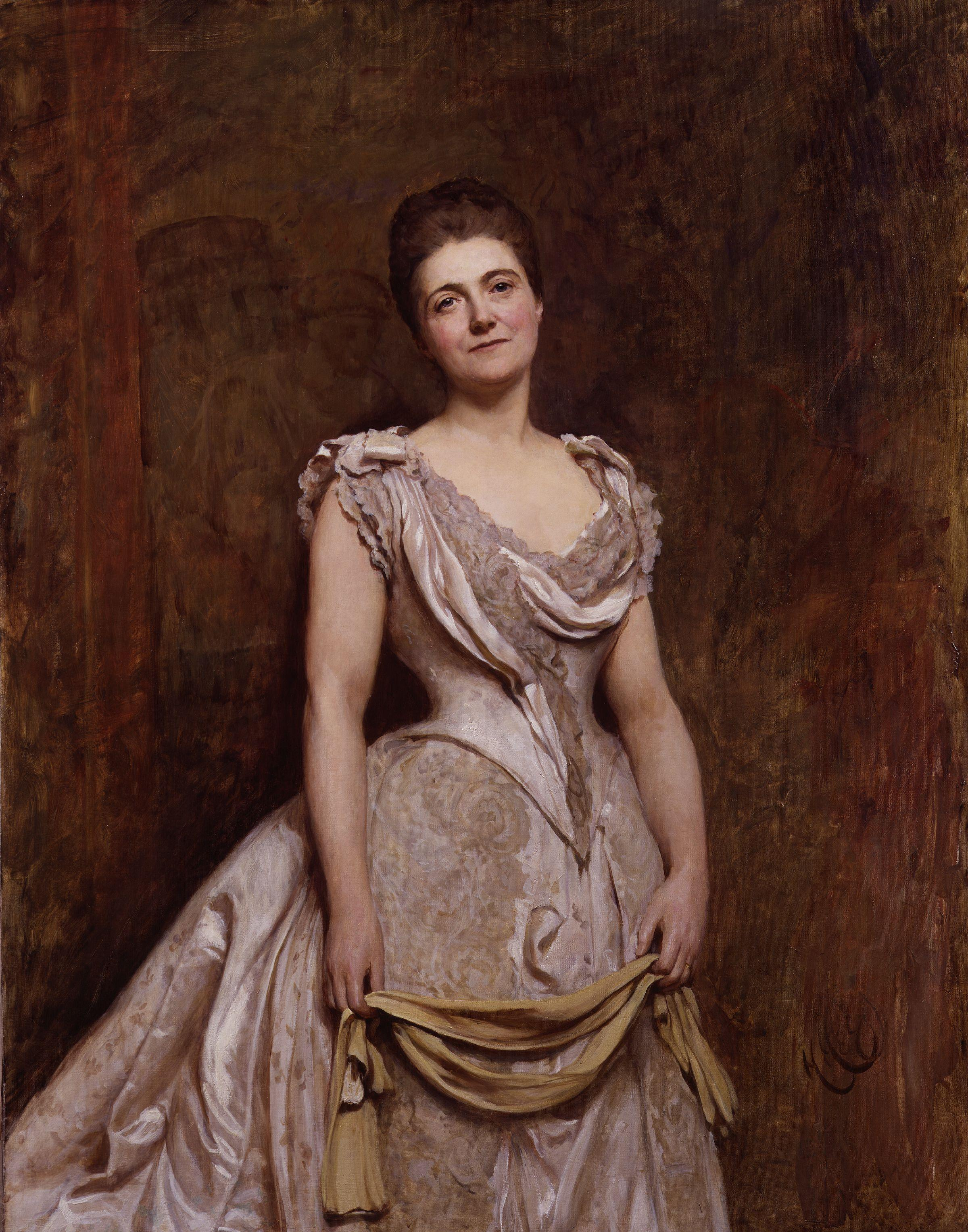 Kunstdruck Emilia Francis .. von Hubert von Herkomer als Leinwandbild