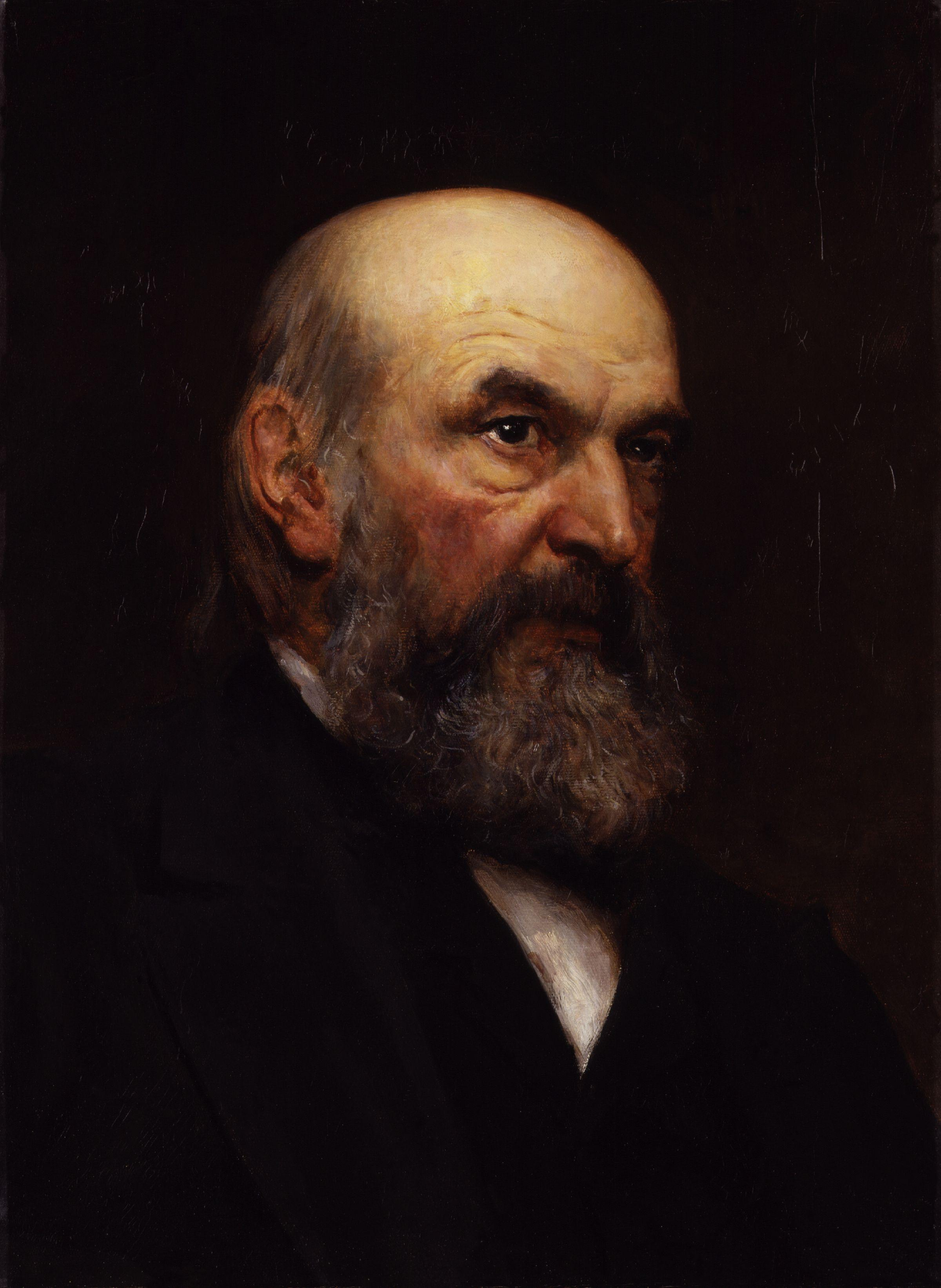 Kunstdruck John Couch Adams.. von Hubert von Herkomer als Leinwandbild