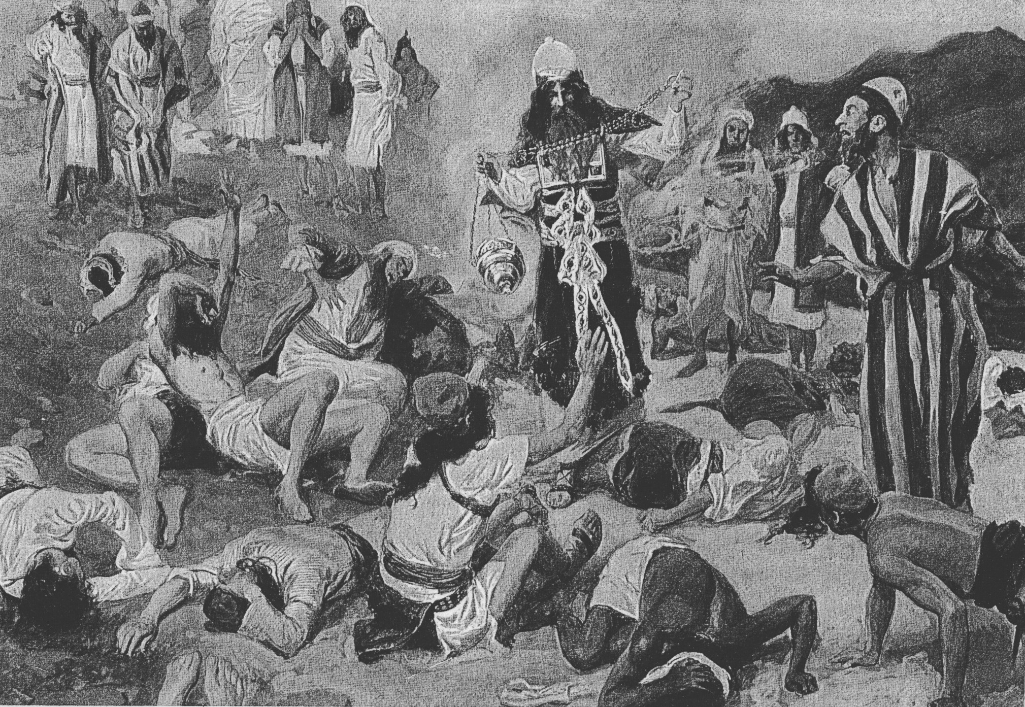 Kunstdruck The Fire of Atonement.. von James Tissot als Leinwandbild