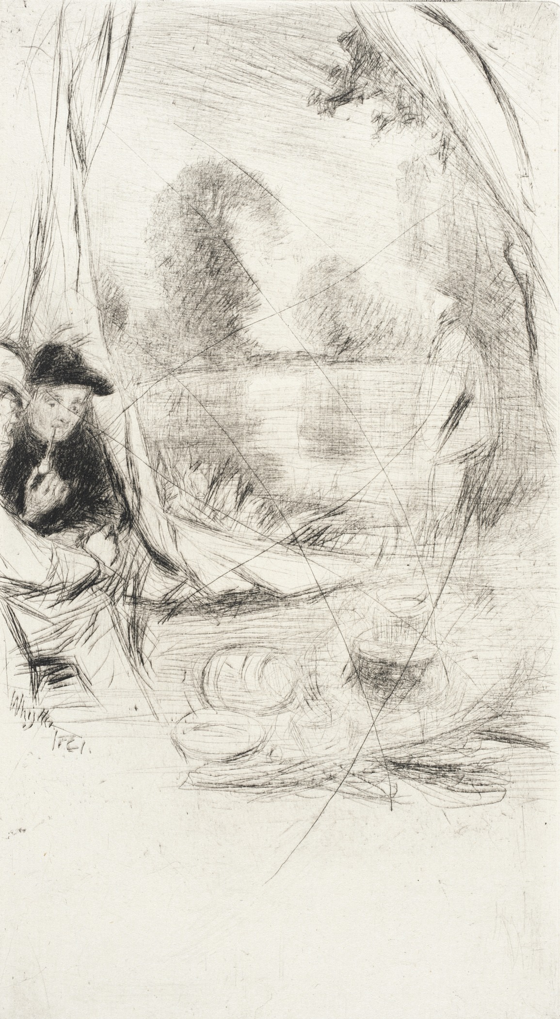 Kunstdruck Encamping.. von James mcneill whistler als Leinwandbild