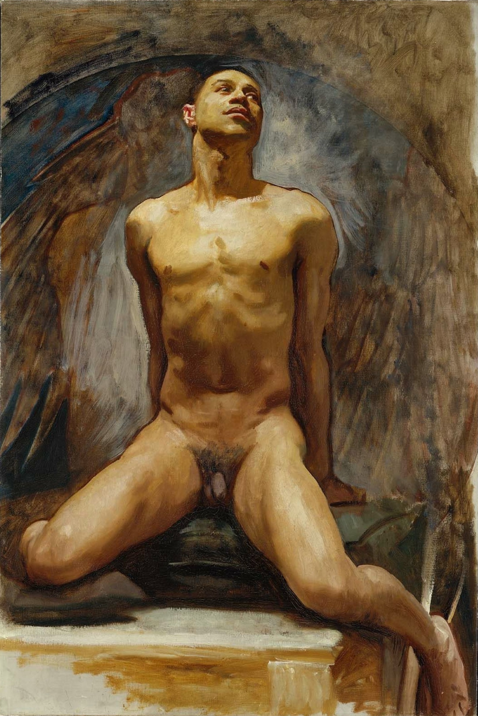 Kunstdruck Nude Study of homas E McKeller.. von John Singer Sargent als Leinwandbild