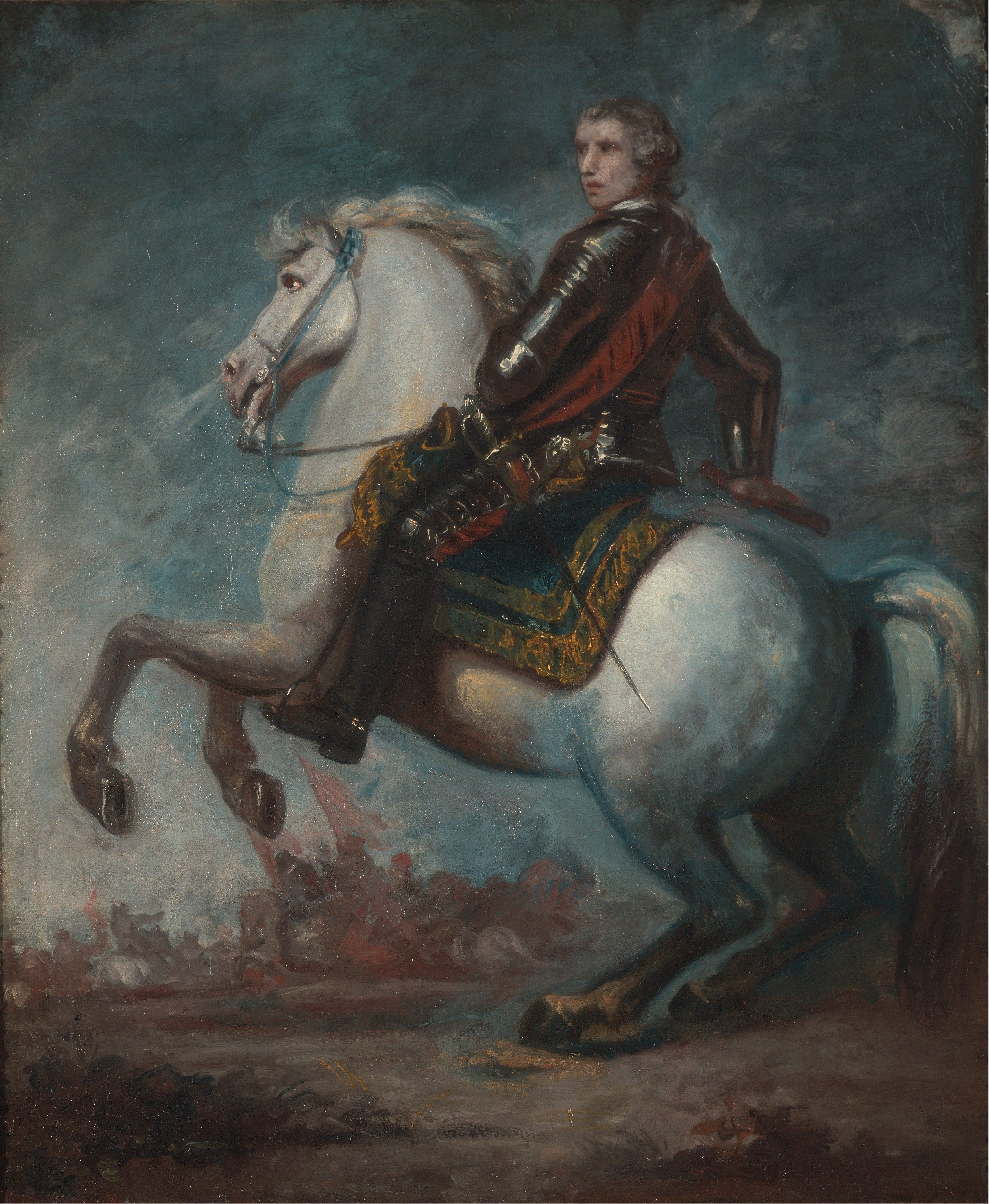 Kunstdruck Sir Jeffrey Amherst.. von Joshua Reynolds als Leinwandbild