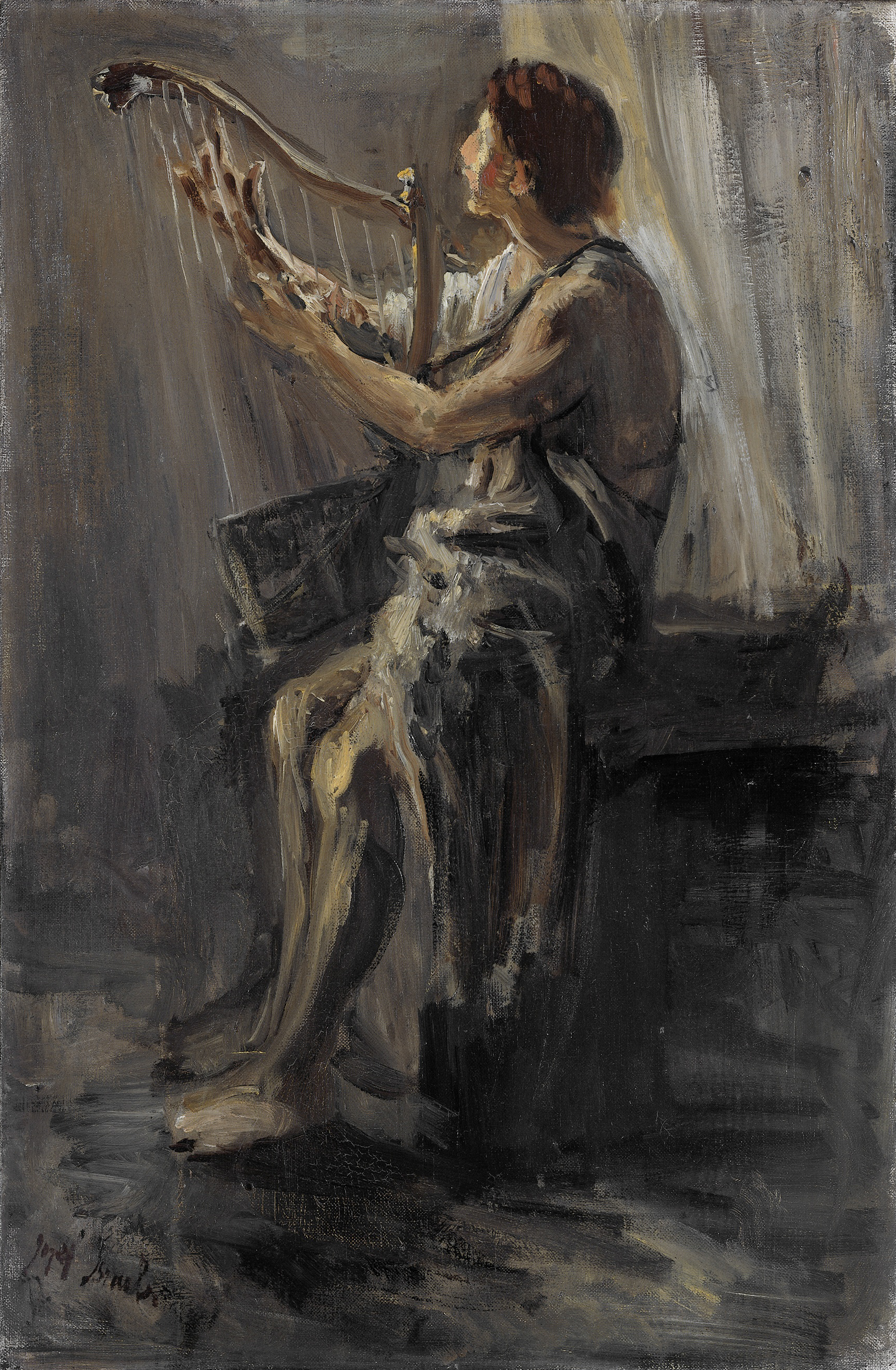 Kunstdruck David. von Jozef Israels als Leinwandbild