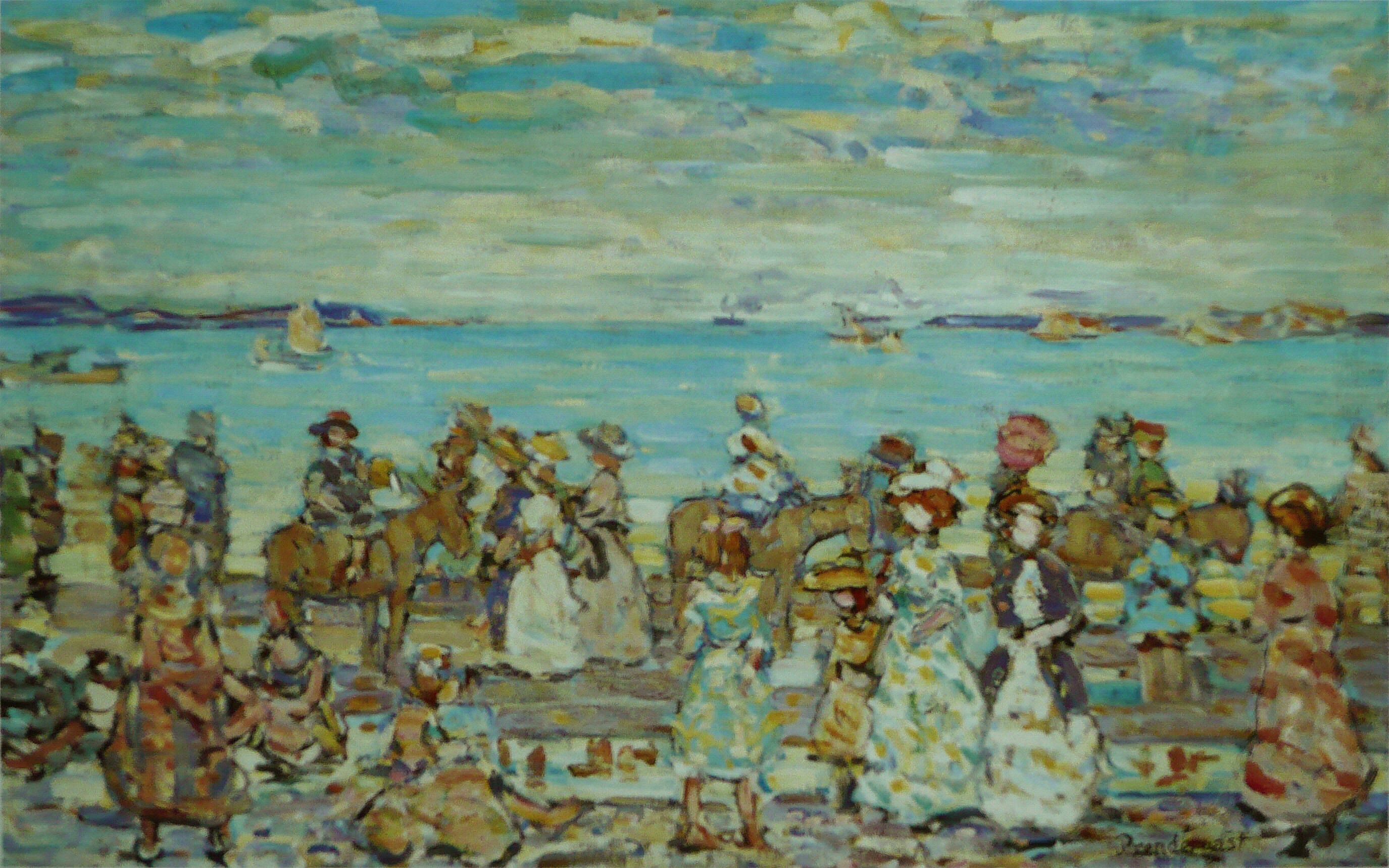 Kunstdruck Mer d opale.. von Maurice Prendergast als Leinwandbild