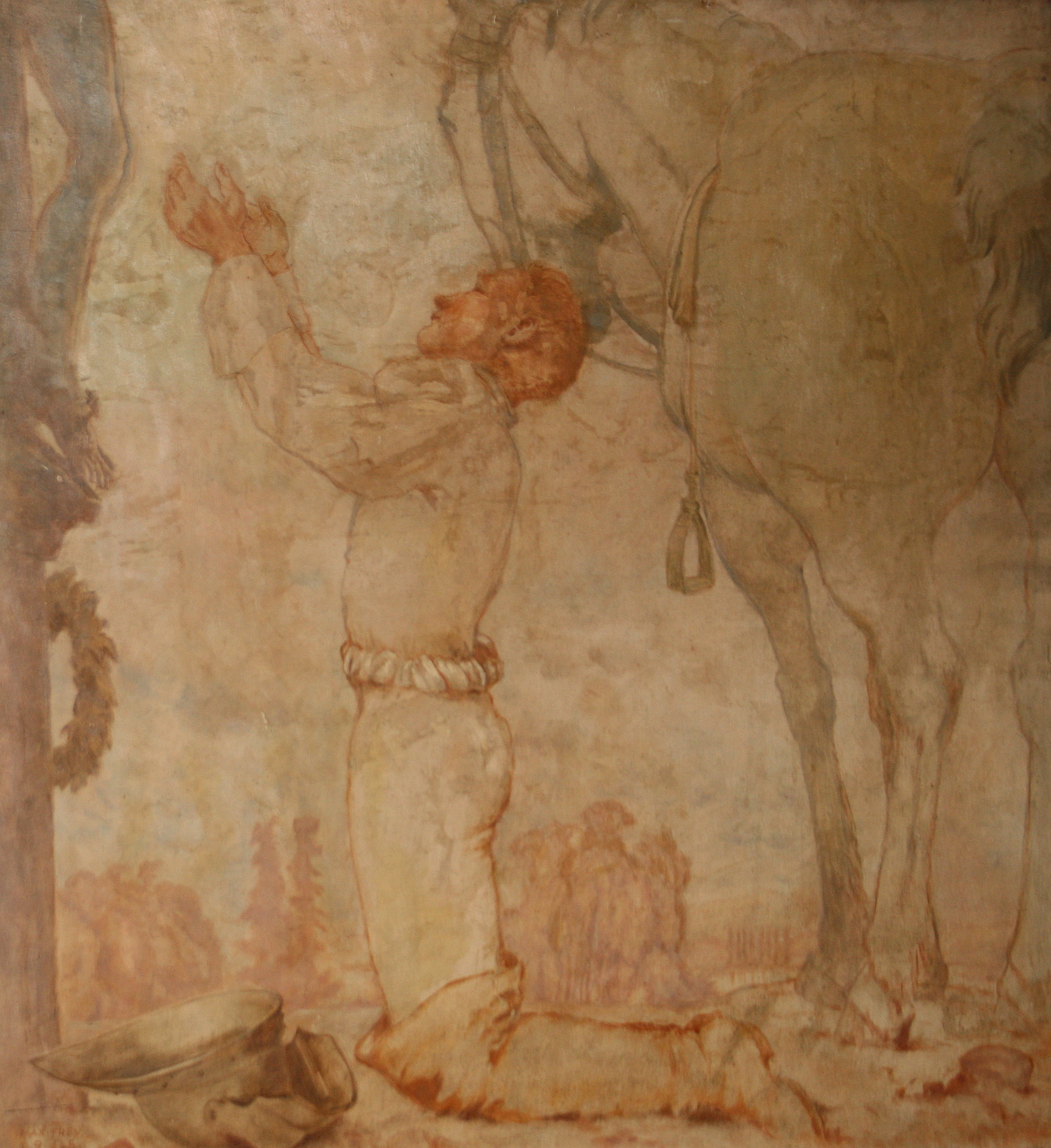 Kunstdruck Adorant.. von Max Frey als Leinwandbild