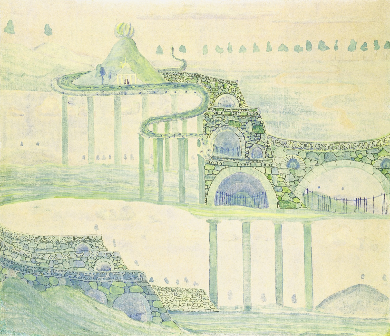 Kunstdruck Allegro IV.. von Mikalojus Konstantinas Ciurlionis als Leinwandbild