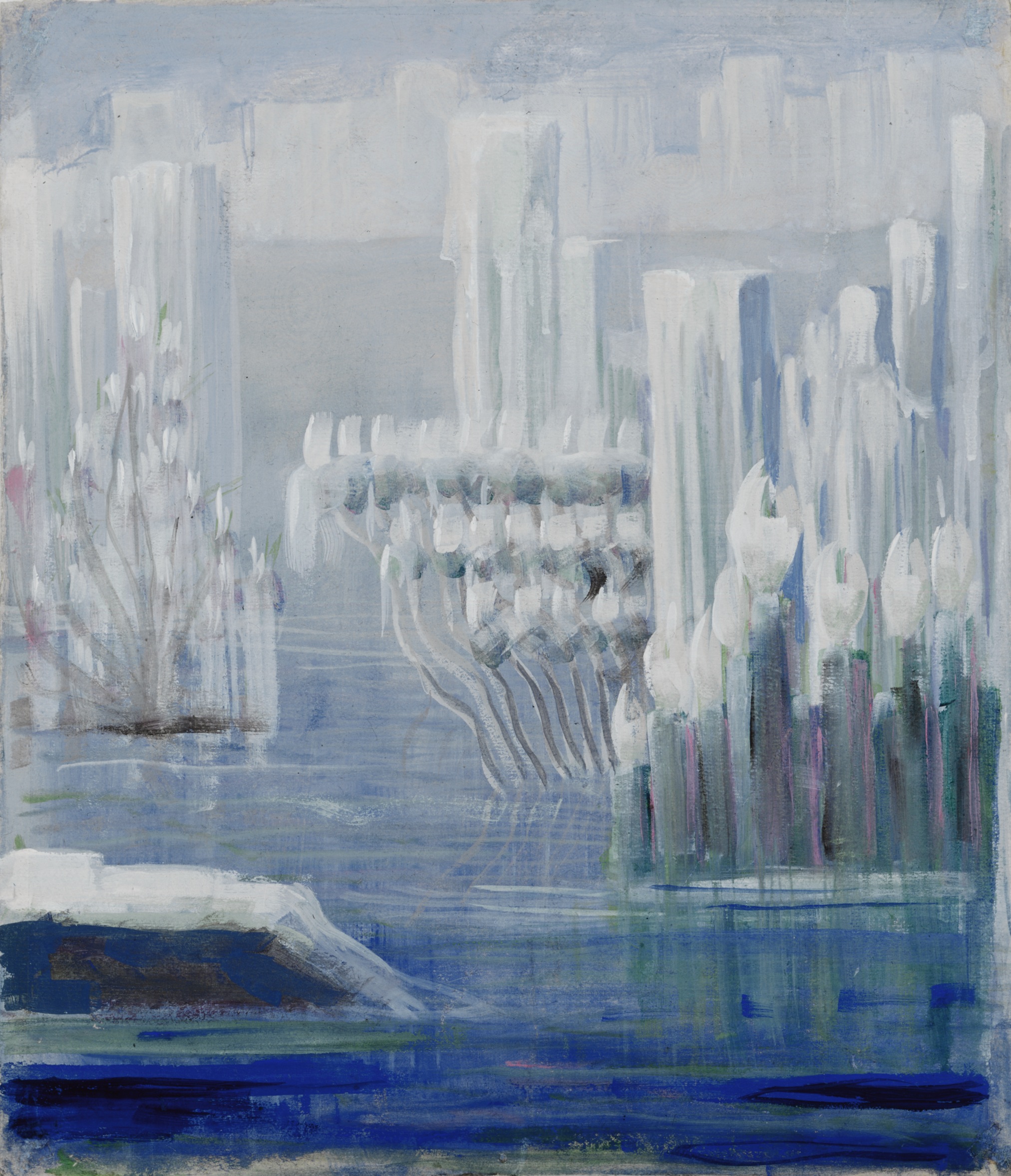 Kunstdruck Creation of the world VI.. von Mikalojus Konstantinas Ciurlionis als Leinwandbild