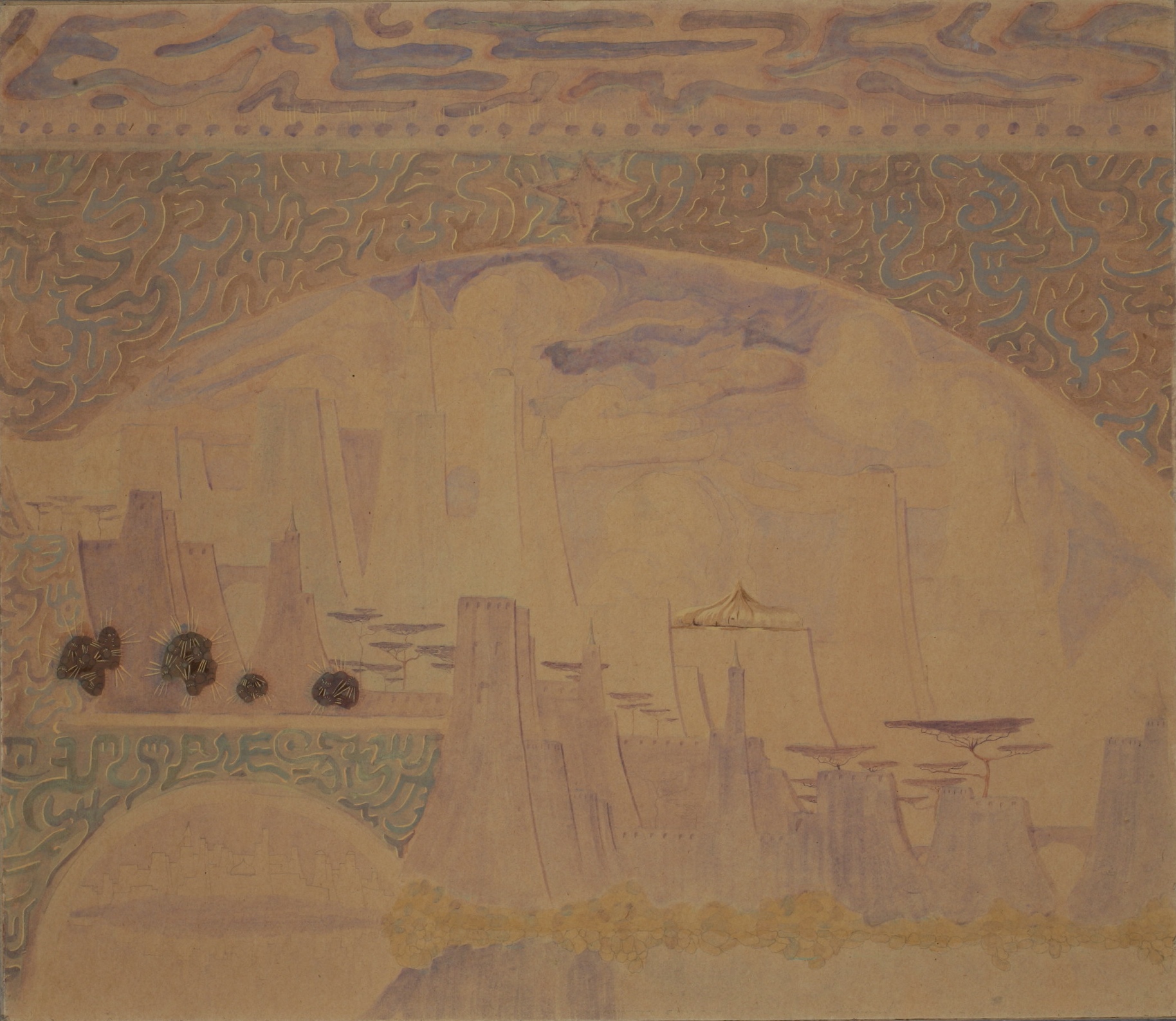 Kunstdruck Finale IV.. von Mikalojus Konstantinas Ciurlionis als Leinwandbild