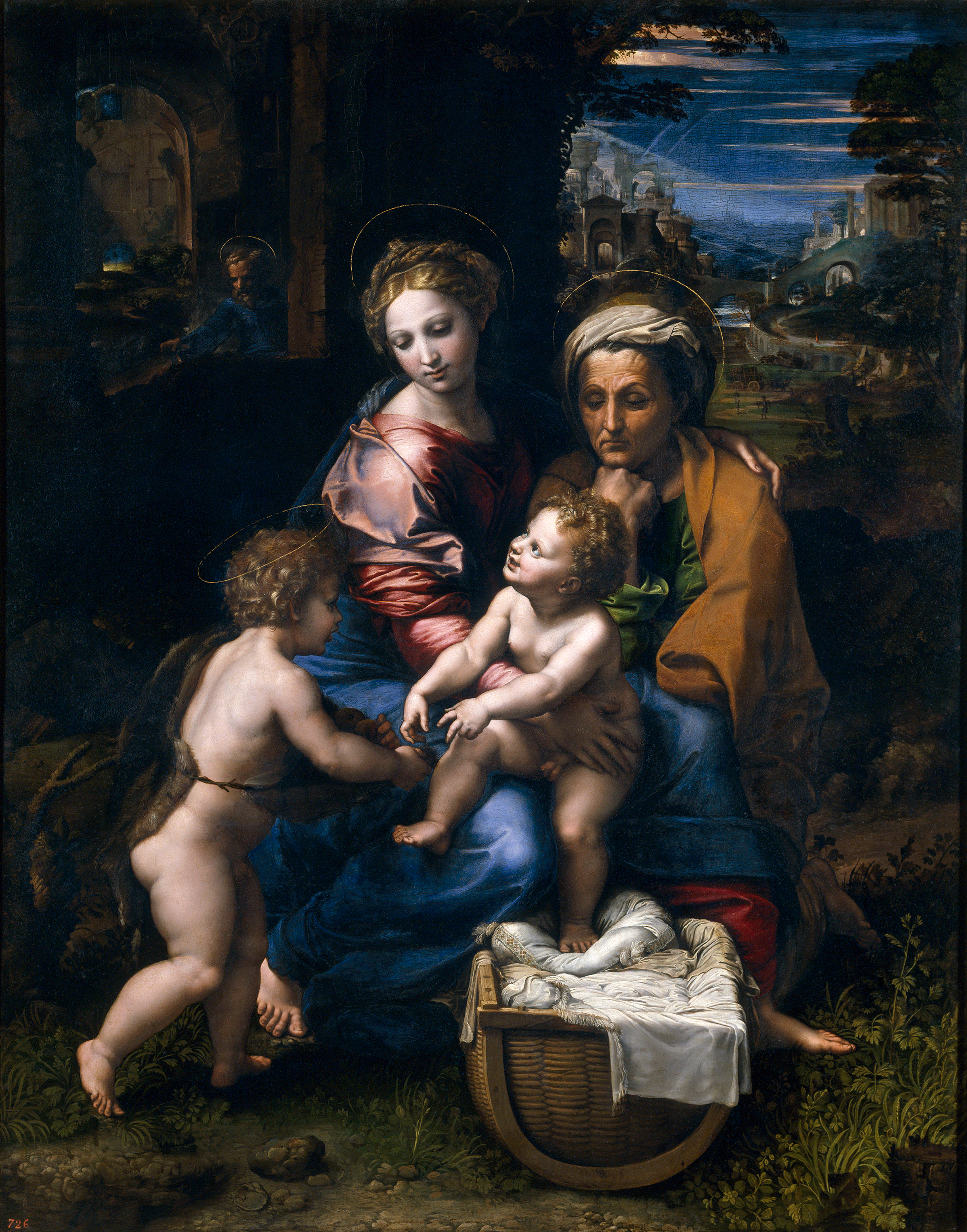 Kunstdruck La Perla.. von Raffael als Leinwandbild