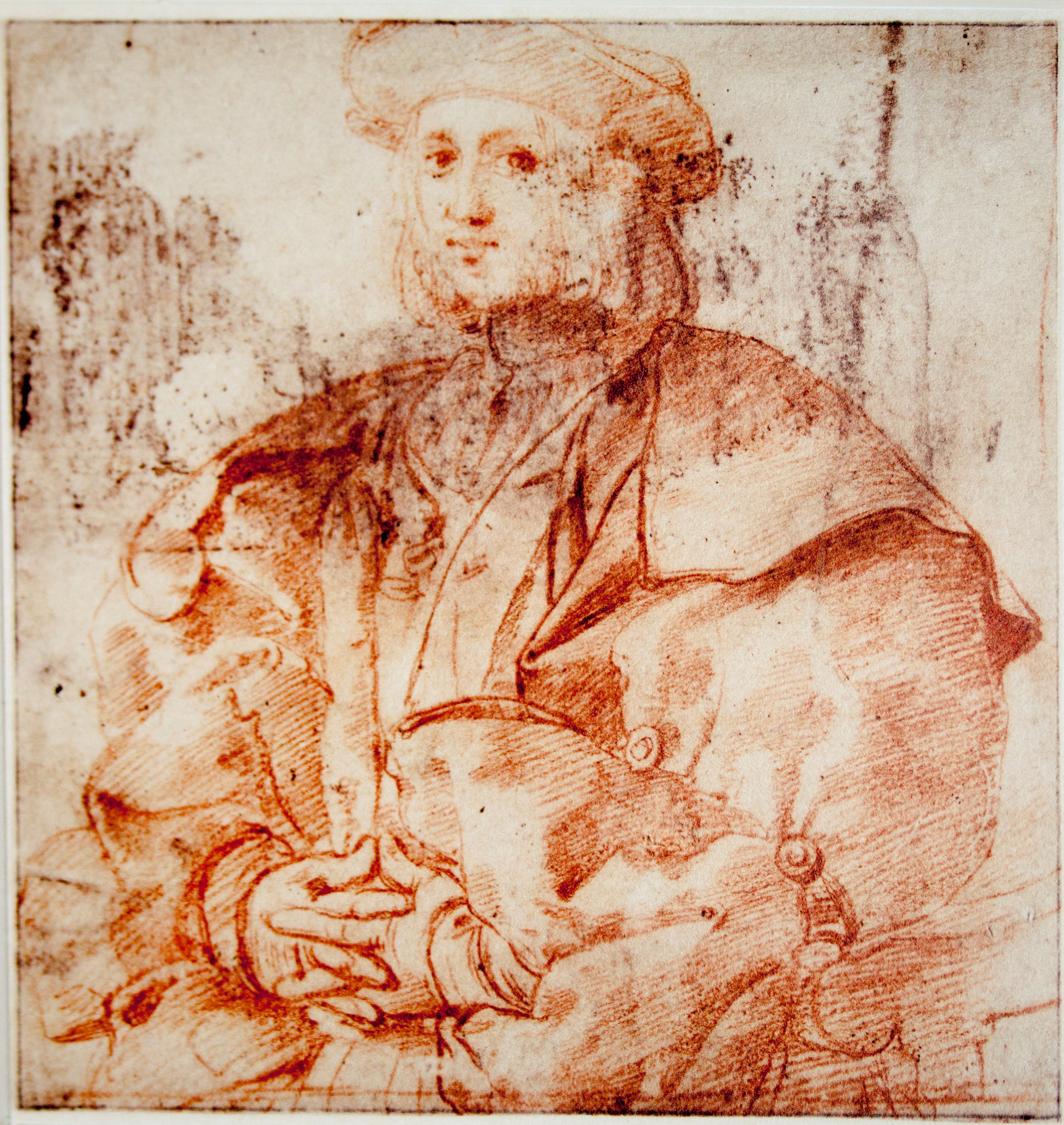 Kunstdruck Portrait of a Young Man.. von Raffael als Leinwandbild