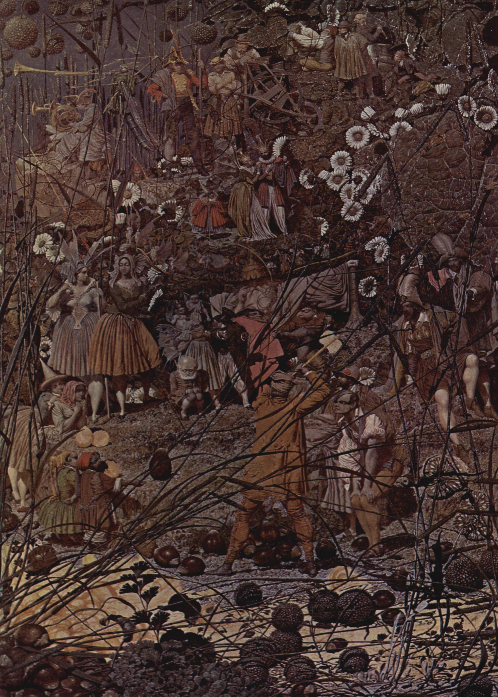 Kunstdruck Der Meisterstreich des hexenden Holzfaellers.. von Richard Dadd als Leinwandbild