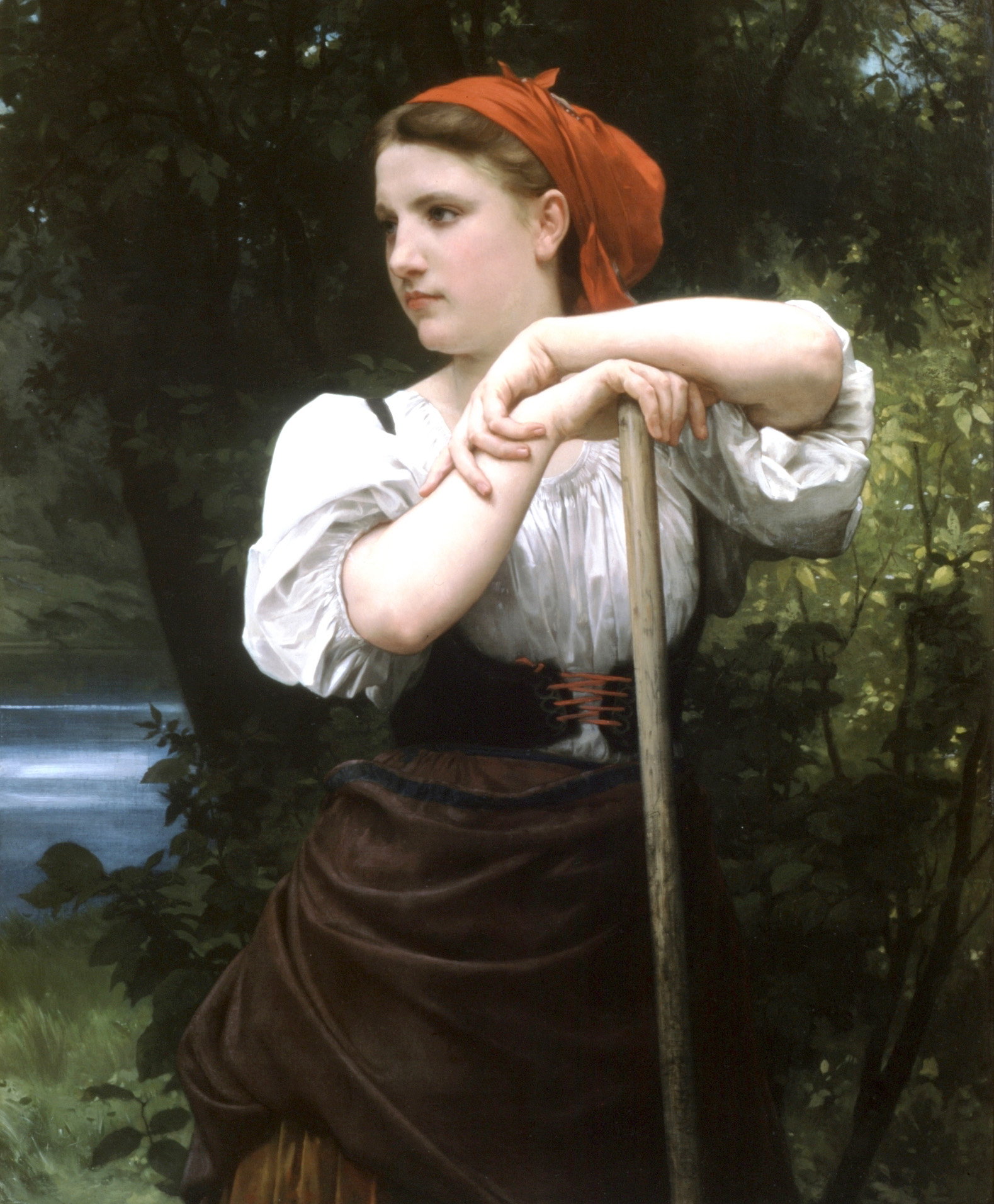 Kunstdruck The Haymaker.. von William Adolphe Bouguereau als Leinwandbild