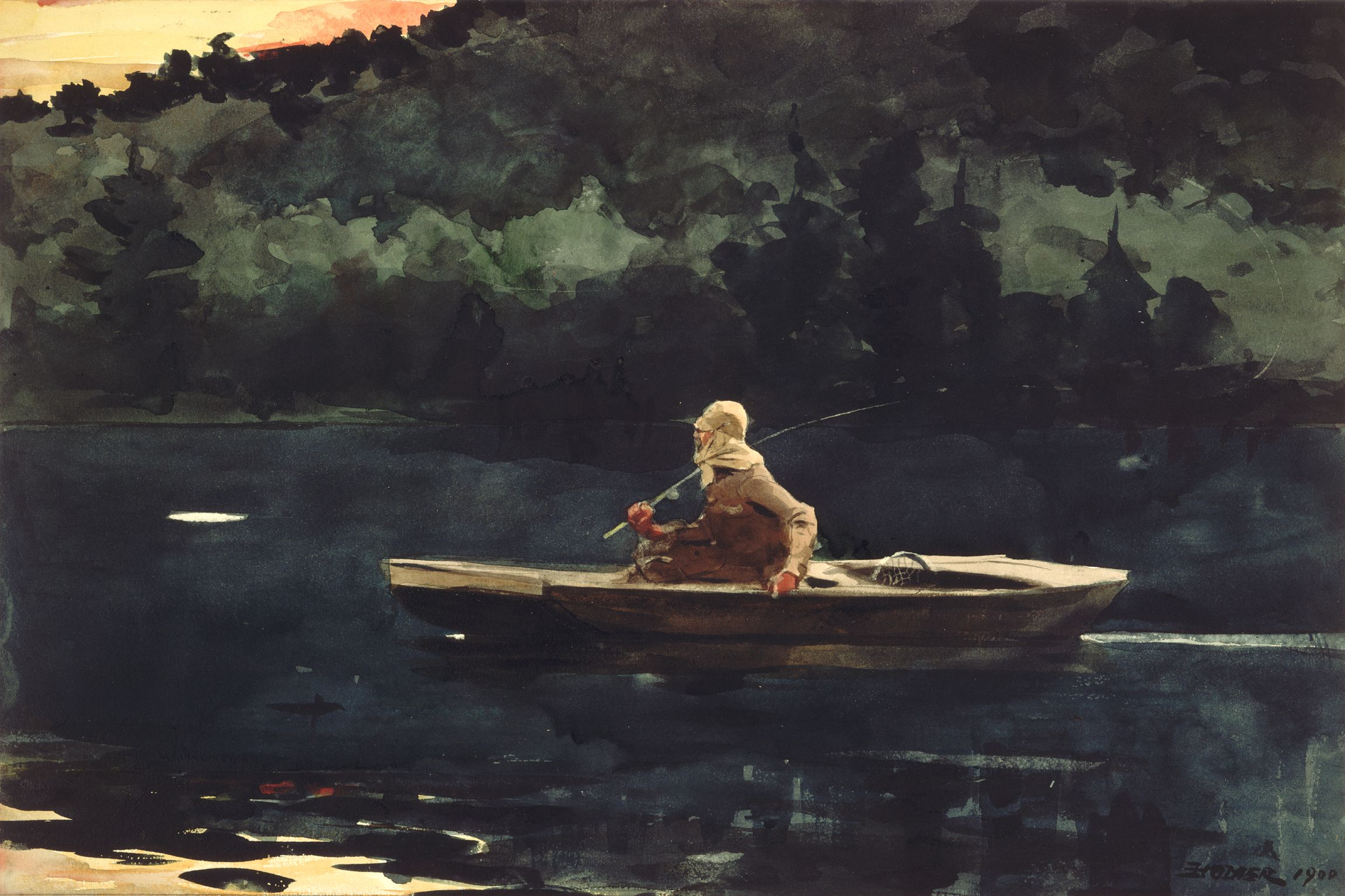 Kunstdruck The Rise.. von Winslow Homer als Leinwandbild